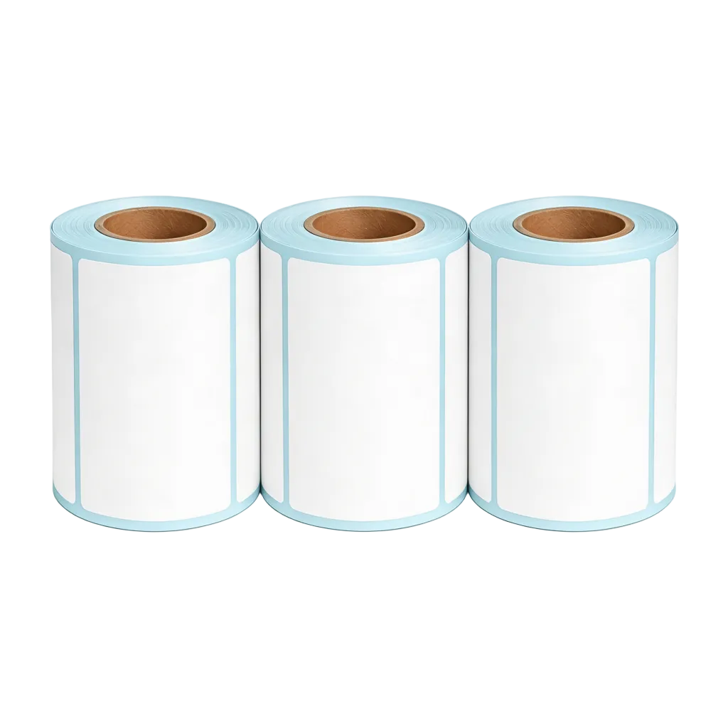 Three rolls of 100 × 60 mm shipping labels