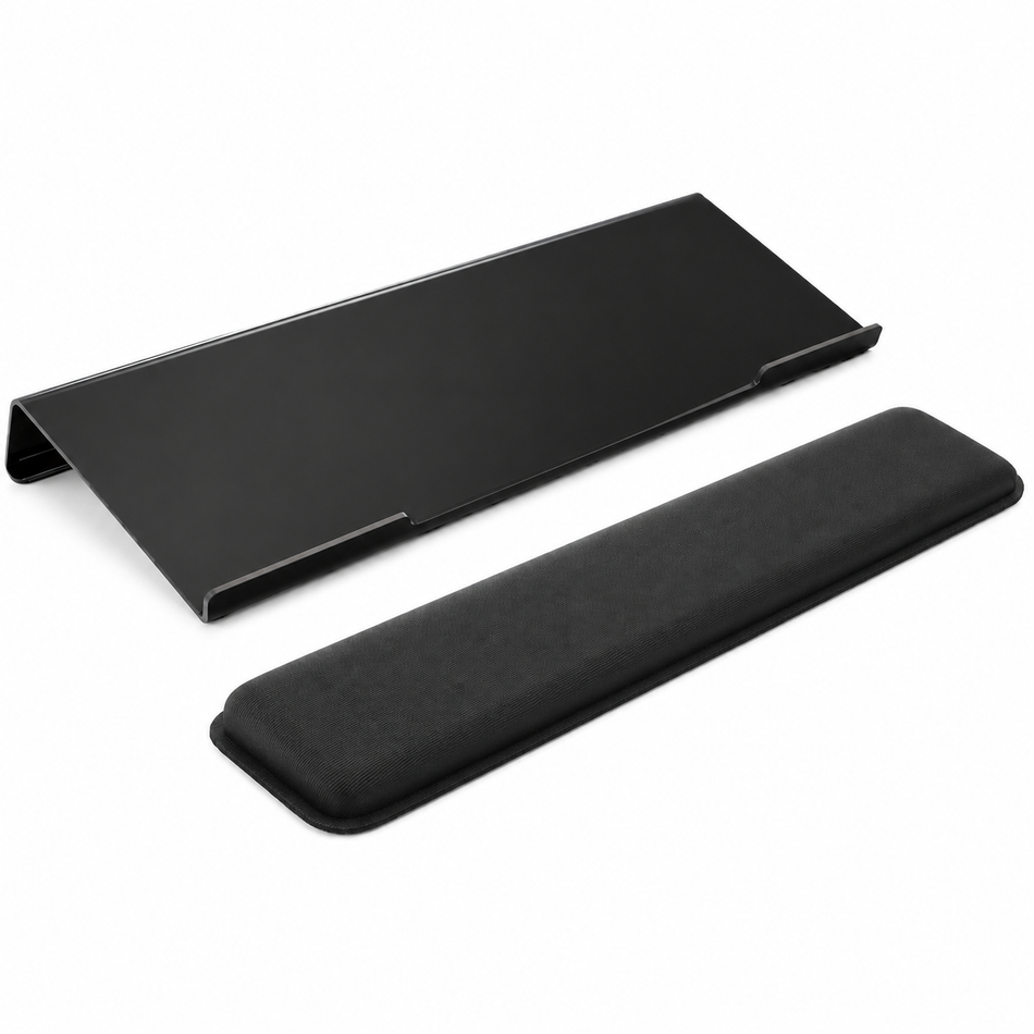 Acrylic Keyboard Riser with Ergonomic Wrist Rest
