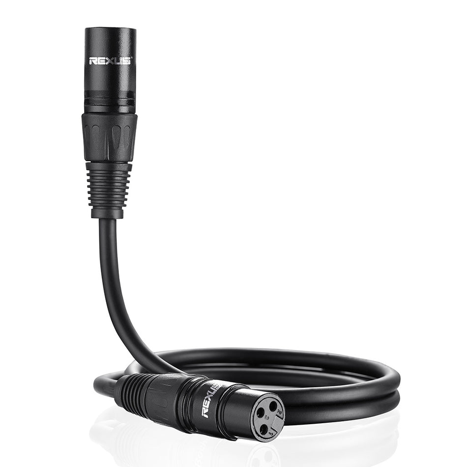 Dual Shielded Balanced XLR Male to Female Microphone Cable