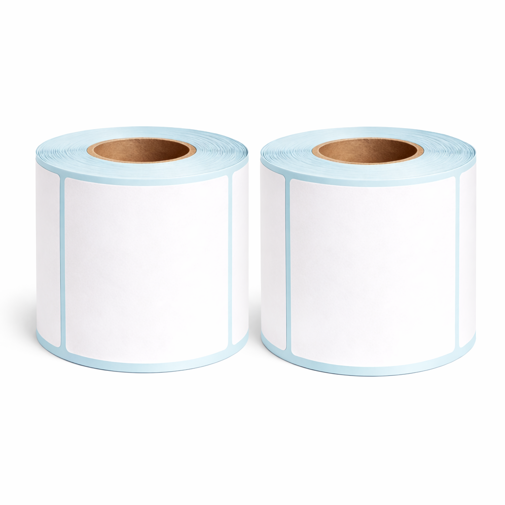 Two rolls of 100 × 100 mm shipping labels