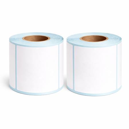 Two rolls of 100 × 100 mm shipping labels