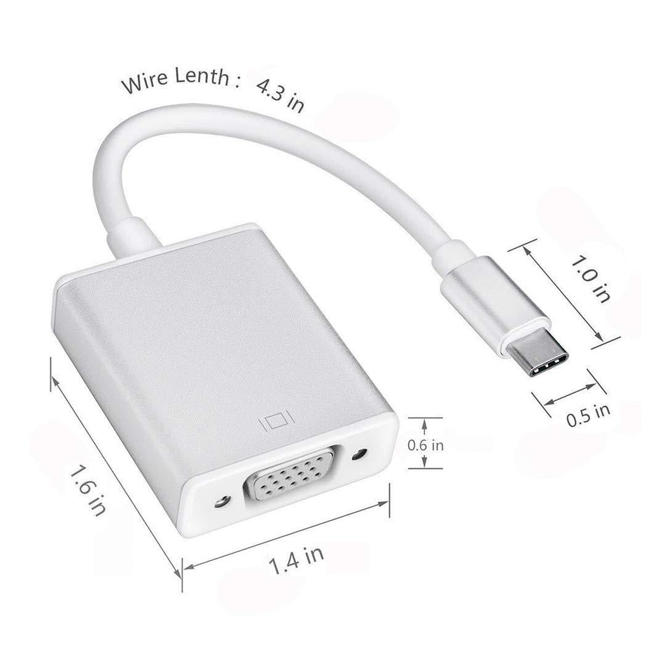 USB-C to VGA Adapter – 1080p