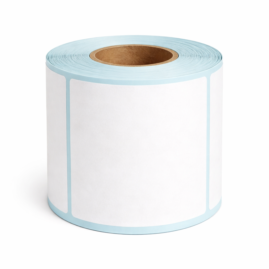 Single roll of 100 × 100 mm shipping labels