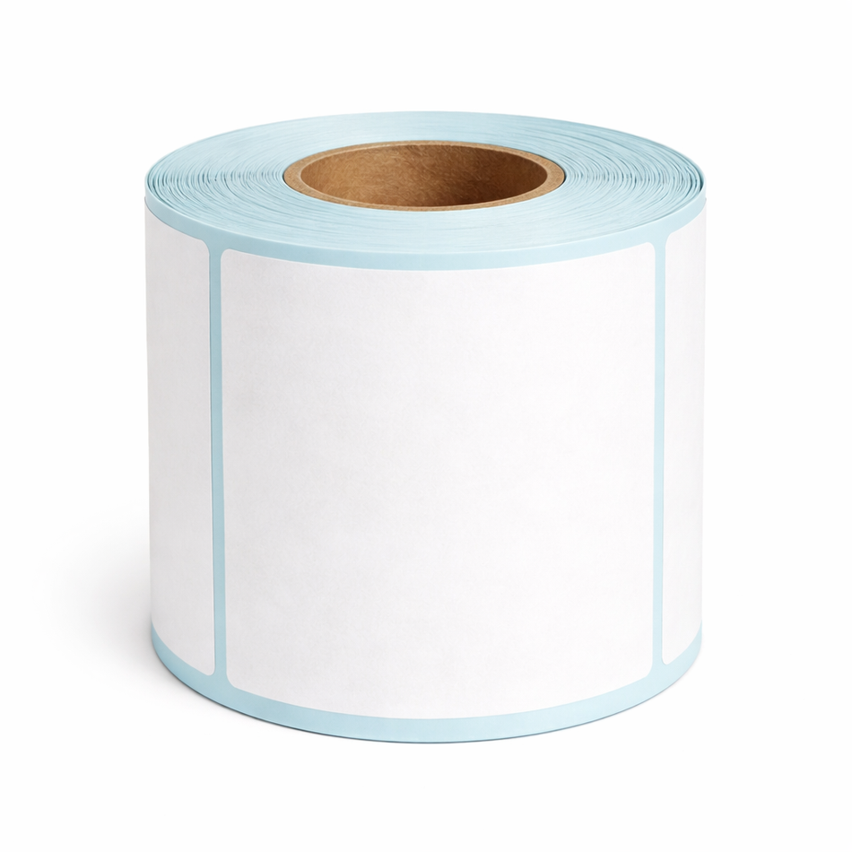 Single roll of 100 × 100 mm shipping labels