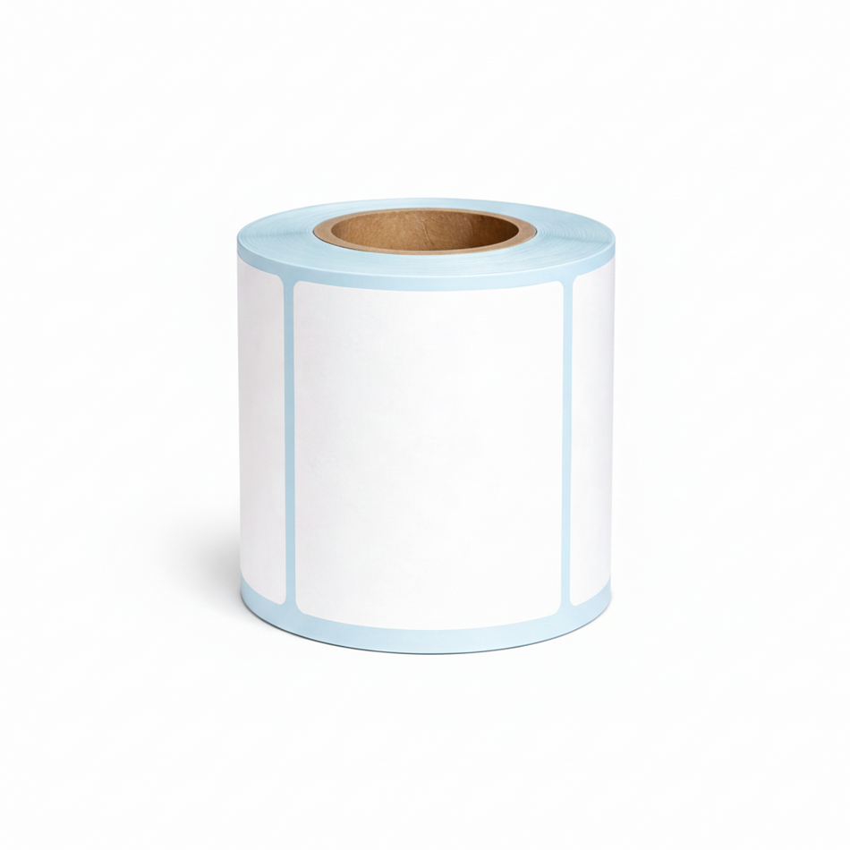 Single roll of 100 × 80 mm shipping labels