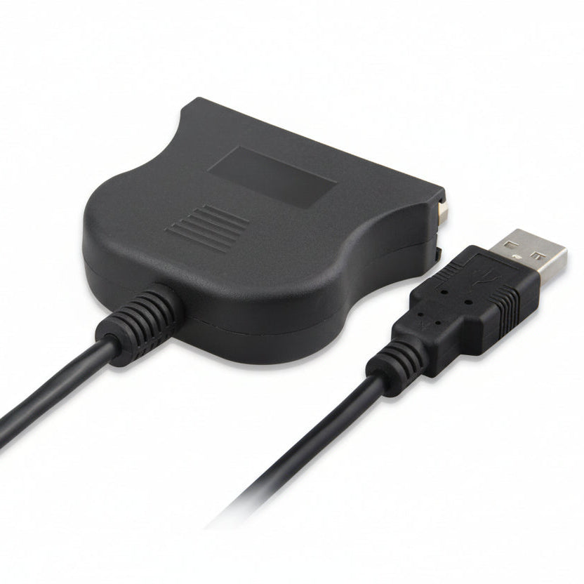 0.8m USB to 25-Pin Parallel Printer Cable Converter (Type-A to DB25 Female)
