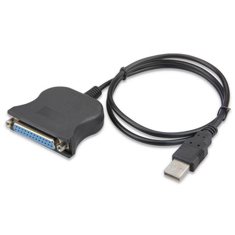 0.8m USB to 25-Pin Parallel Printer Cable Converter (Type-A to DB25 Female)