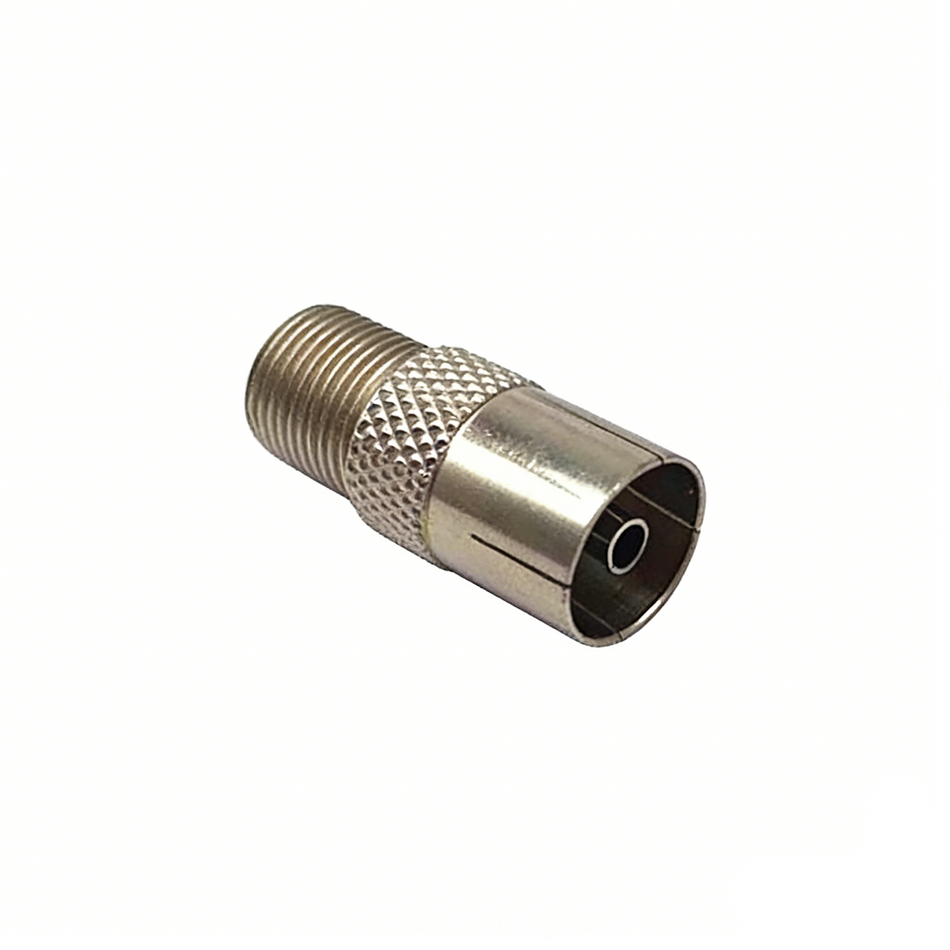 F-Type Female to PAL Female Coaxial TV Adapter
