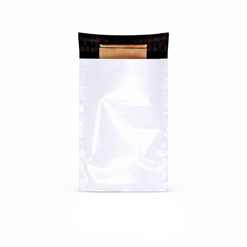 #01D 170mm x 270mm Poly Mailer Self Seal Courier Mailing Bag White