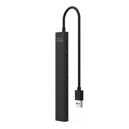 Seven USB-A ports along the black hub