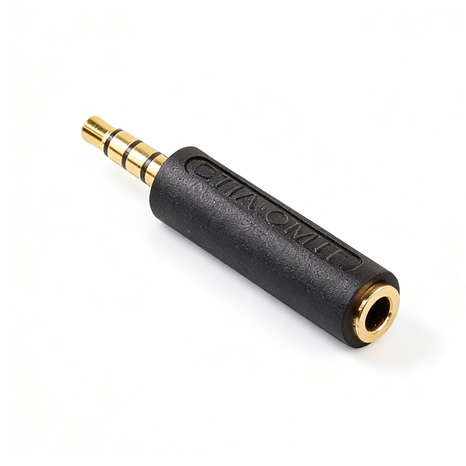 3.5mm TRRS OMTP to CTIA Bi-Directional Adapter – Gold-Plated 4-Pole Male to Female