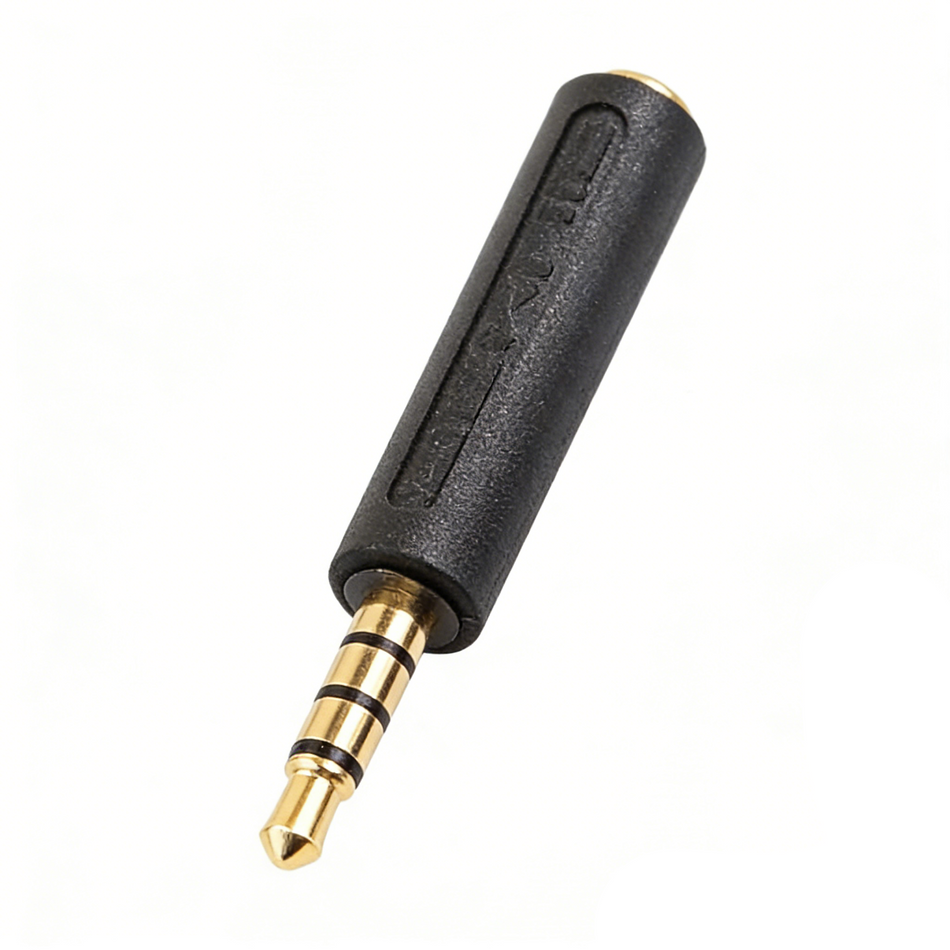 3.5mm TRRS OMTP to CTIA Bi-Directional Adapter – Gold-Plated 4-Pole Male to Female