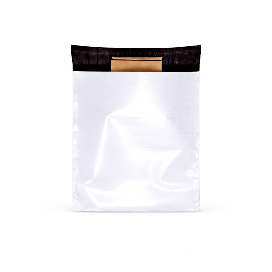 #03S 280mm x 380mm Poly Mailer Self Seal Courier Mailing Bag White
