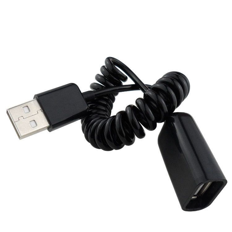 USB 2.0 Coiled Extension Cable – Type A Male to Female
