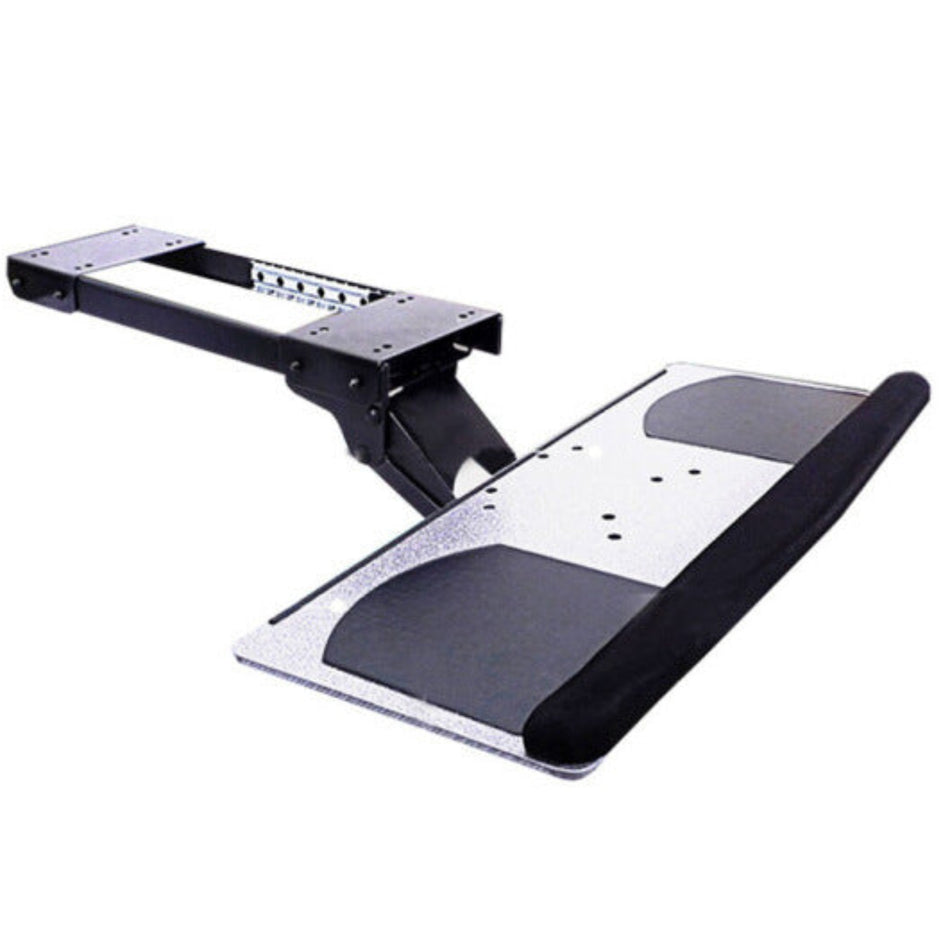 Ergonomic Adjustable Under-Desk Keyboard Tray with Mouse Platform