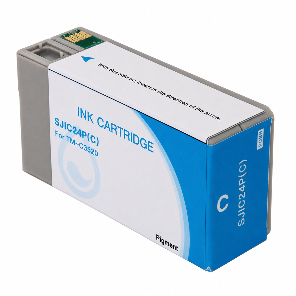 Compatible Epson SJIC22P Cyan Ink Cartridge (C33S020581)