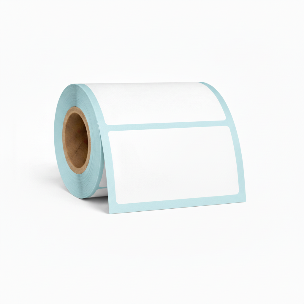 50 × 30mm white direct thermal label roll