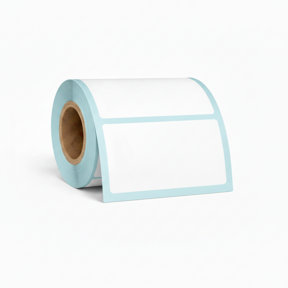 50 × 30mm white direct thermal label roll