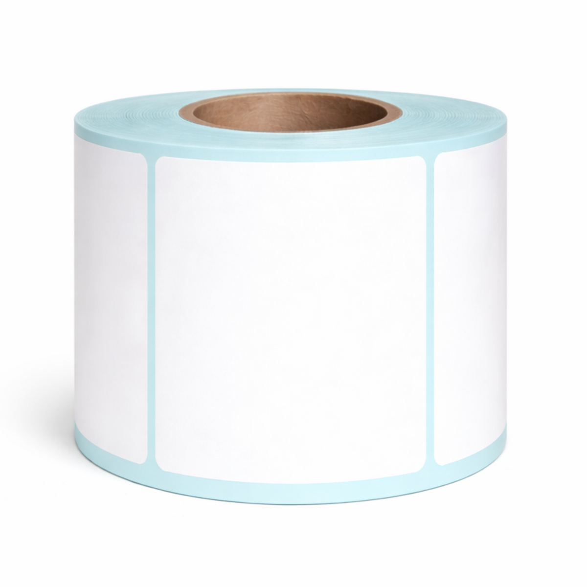 Single roll of 50 × 40mm white direct thermal labels