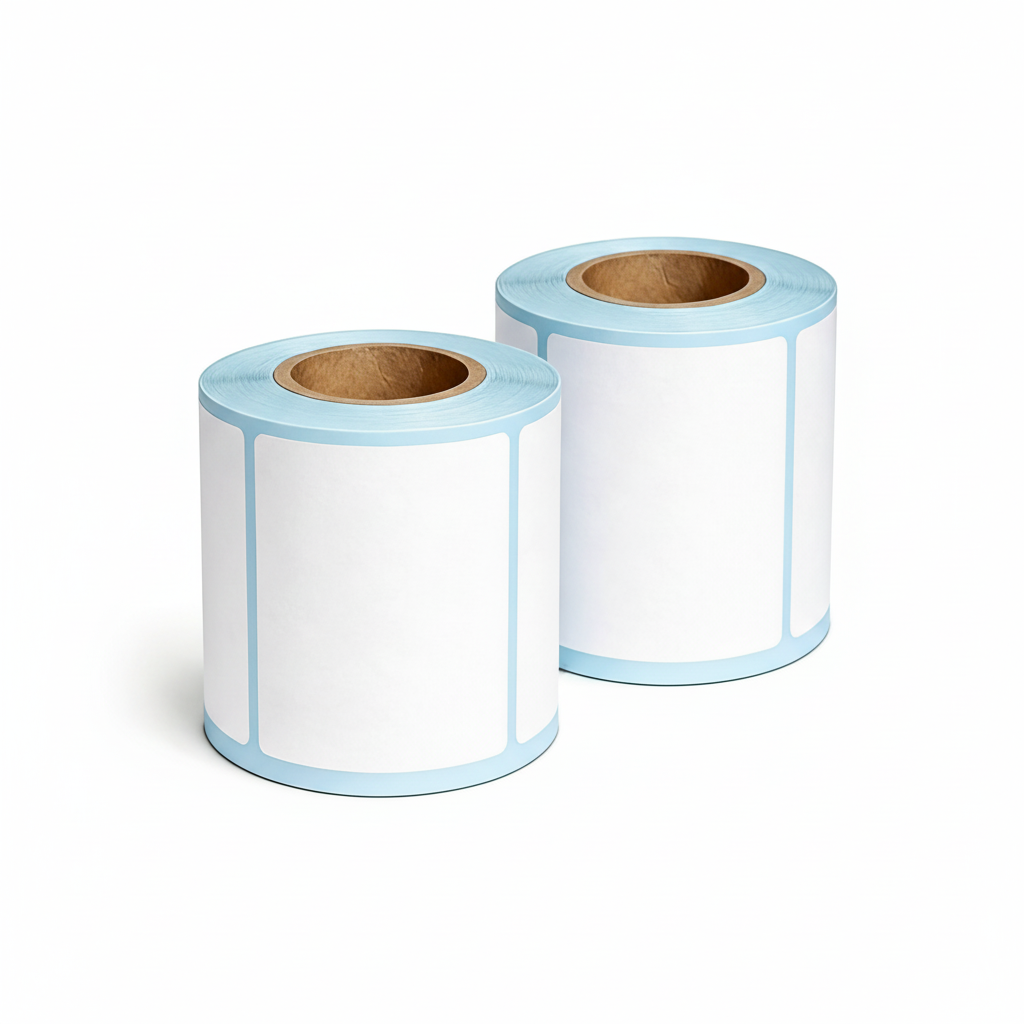 Two rolls of 100 × 80 mm shipping labels