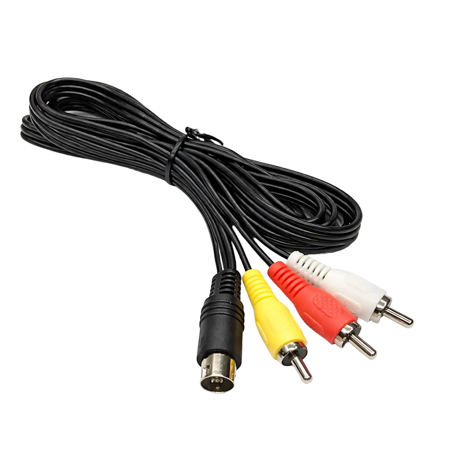 1.8m AV Cable for SEGA Genesis 2/3 and Mega Drive 2 – Retro Gaming Cable