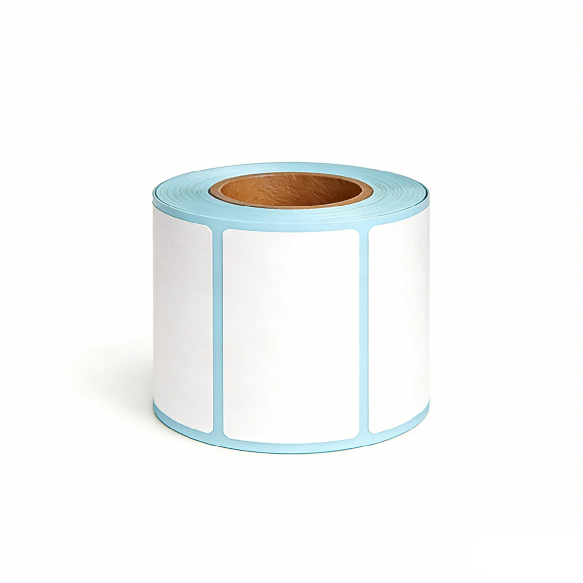 Single roll of 50 × 30mm white direct thermal labels