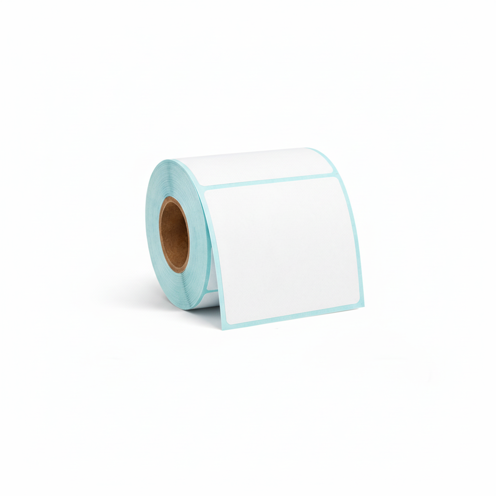 50 × 50mm white direct thermal label roll