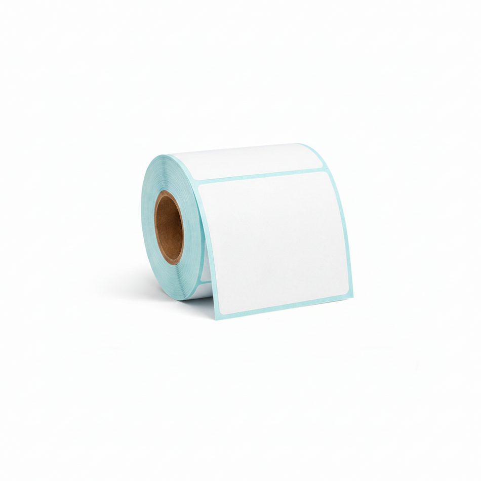 50 × 50mm white direct thermal label roll