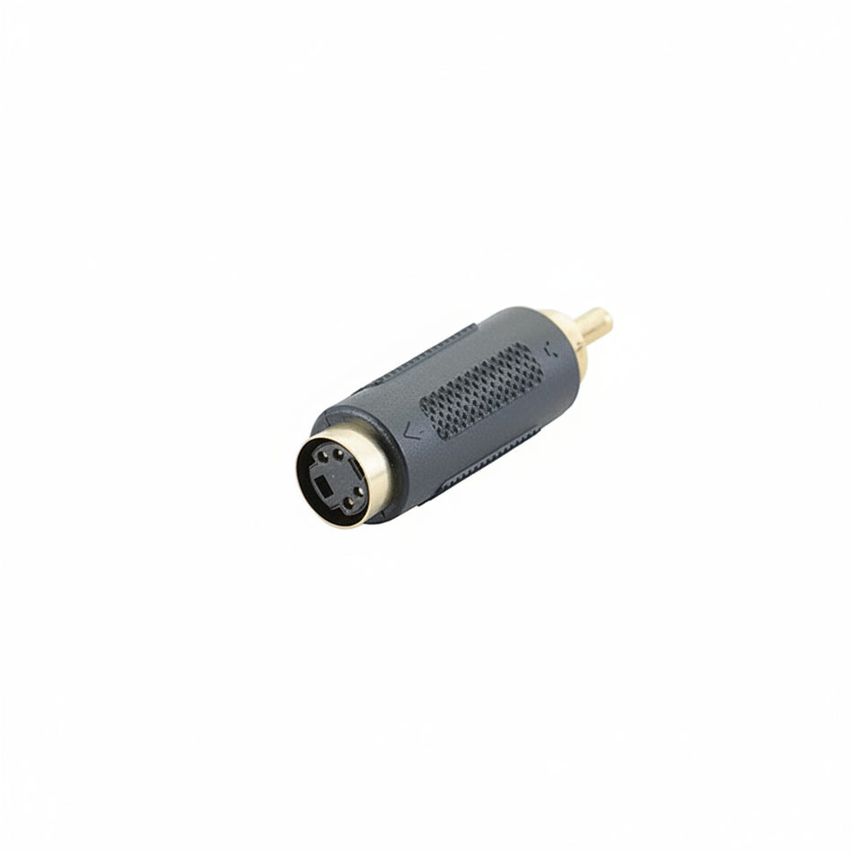 Composite Video (RCA Male) to S-Video (Female) Gold Plated Adapter
