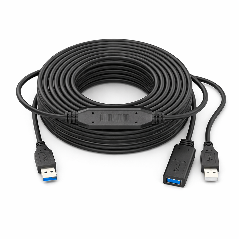 USB 3.0 Extension Cable with Built-in Signal Amplifier