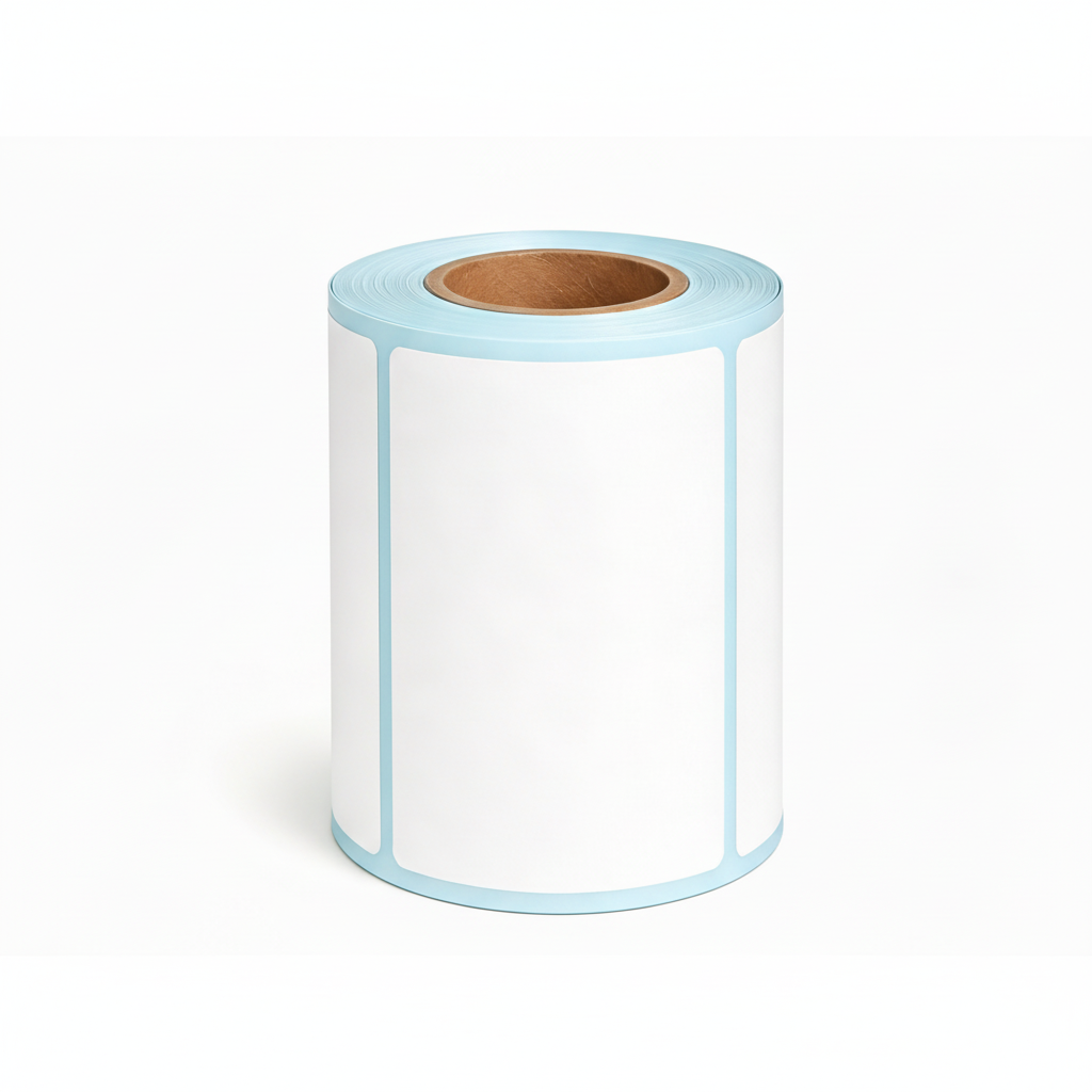 Single roll of 100 × 60 mm shipping labels