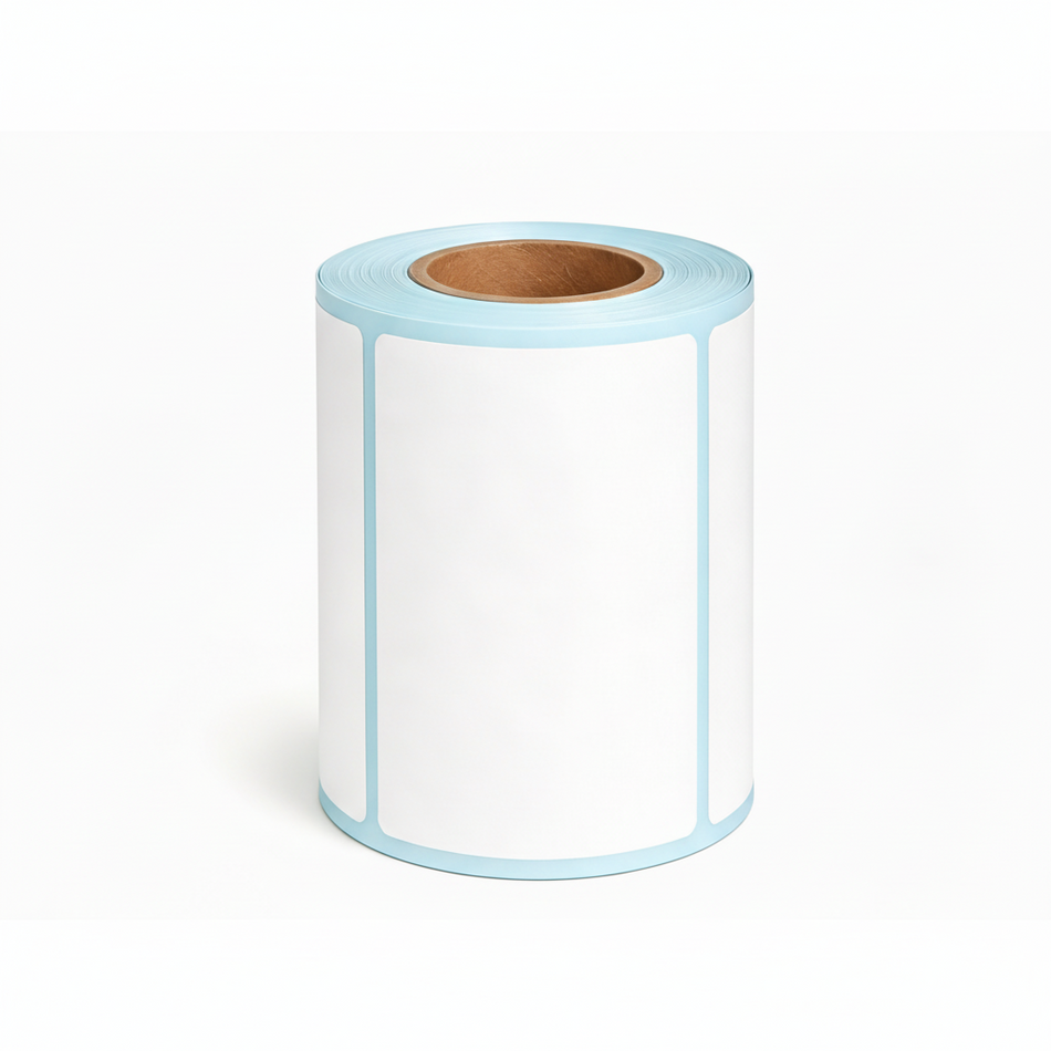 Single roll of 100 × 60 mm shipping labels