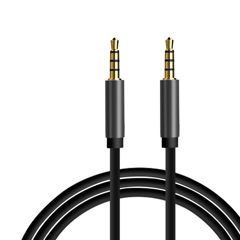 3.5mm 4-Pole TRRS Audio Cable – Supports Stereo Audio & Mic (Male to Male)