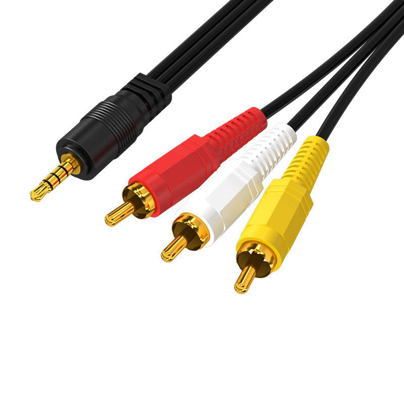 4-Pole TRRS 3.5mm to 3RCA Composite AV Cable (Male to Male)