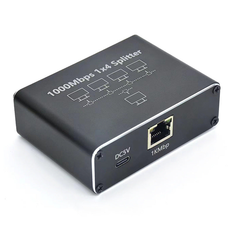4-Port Mini Gigabit Ethernet Network Switch with USB-C Power