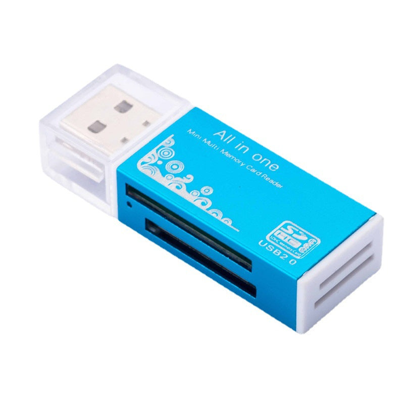 4-in-1 USB 2.0 Multi-Card Reader (SD/MMC/Micro SD/MS Pro Duo/M2)