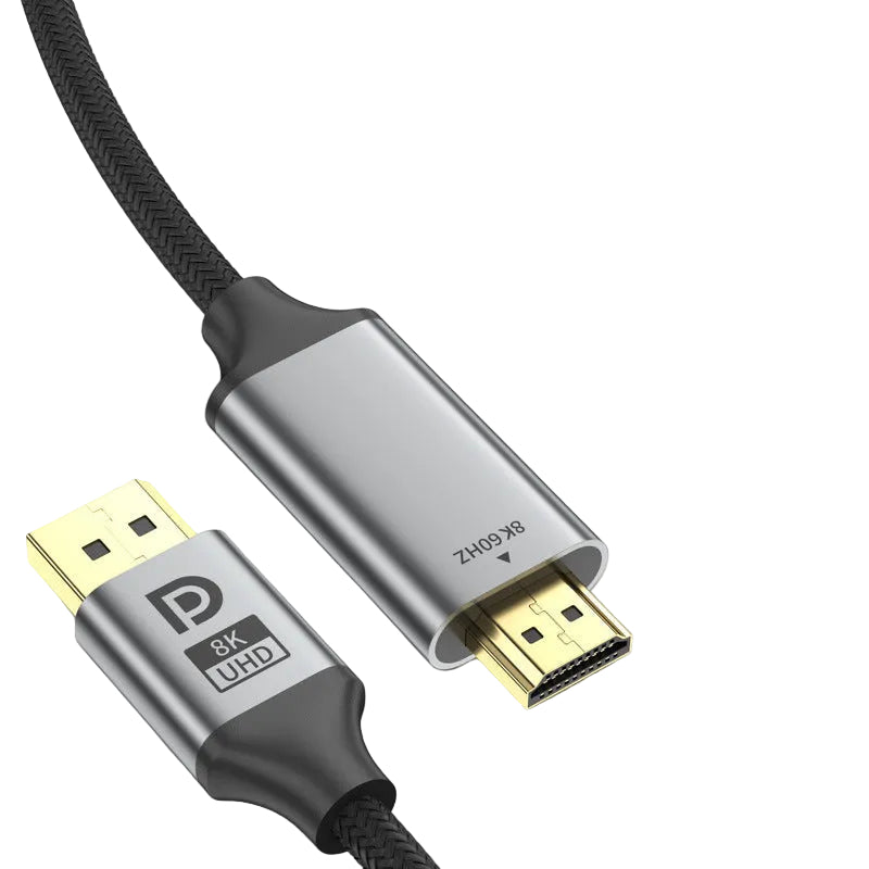DisplayPort to HDMI Cable 8K 60Hz High-Resolution Video Adapter