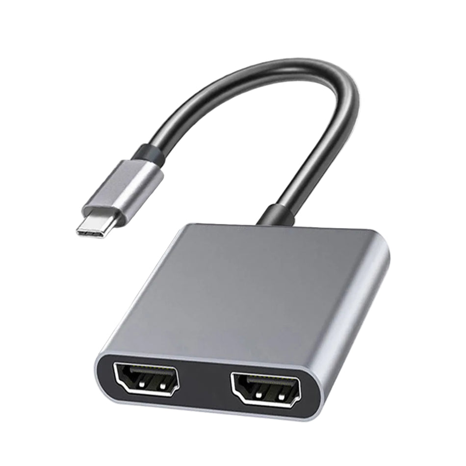 USB-C to Dual HDMI Adapter (1-Screen 4K/60Hz or 2-Screens 4K/30Hz)