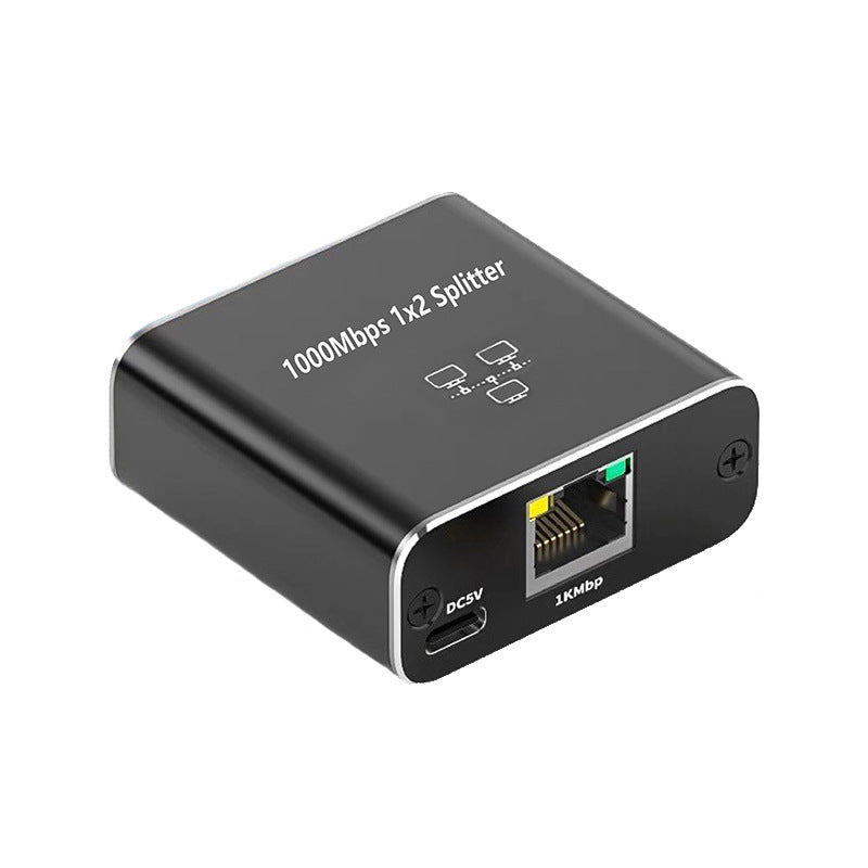 2-Port Mini Gigabit Ethernet Switch with USB-C Power