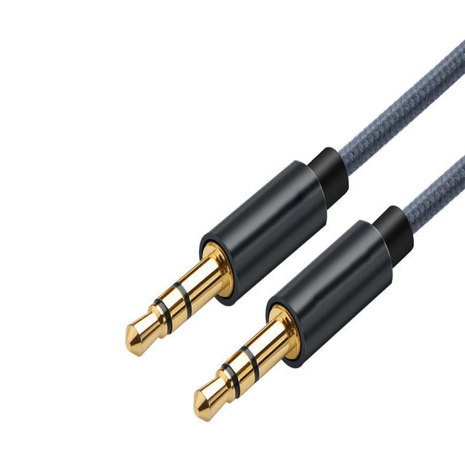 3.5mm 4-Pole TRRS Audio Cable – Supports Stereo Audio & Mic (Male to Male)