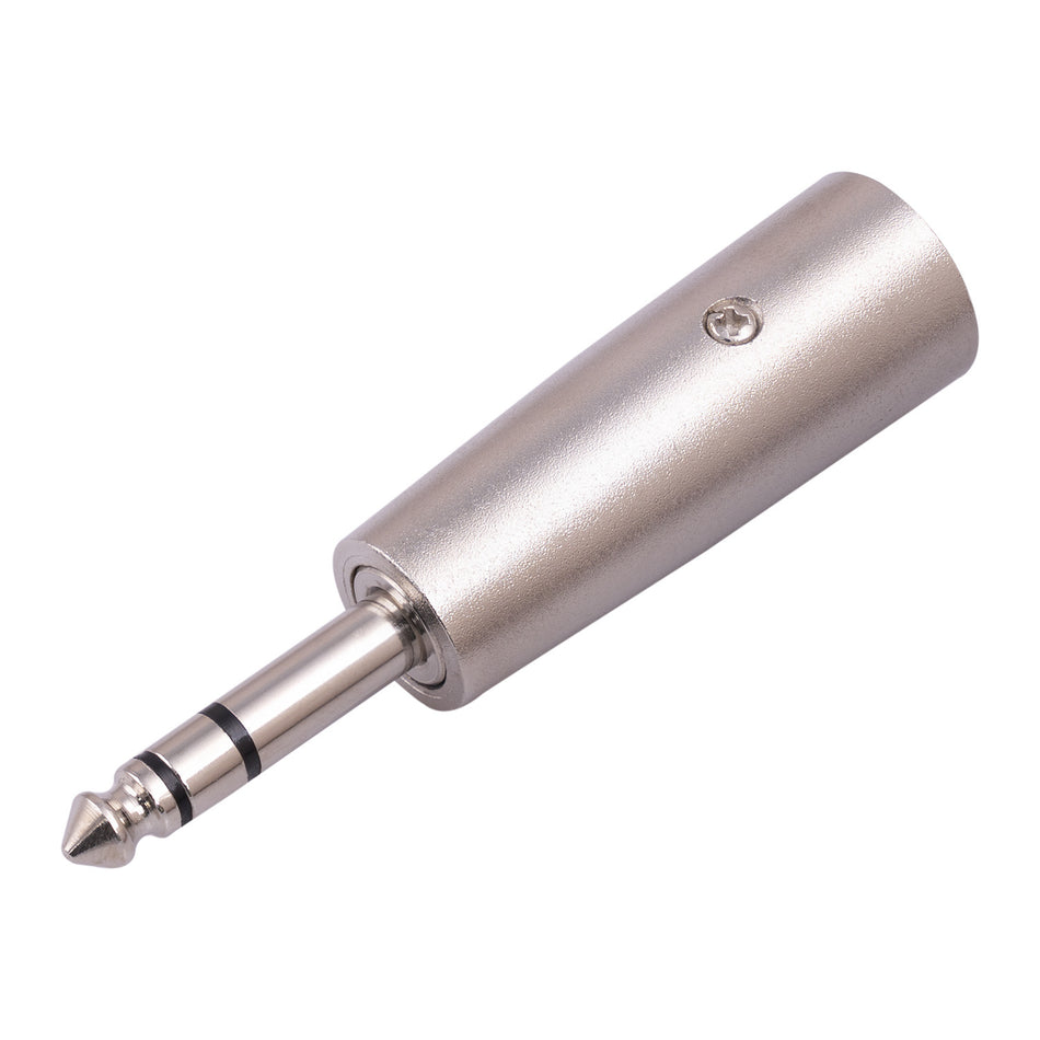 6.35mm TRS to XLR Male Stereo Adapter (1/4 Inch)