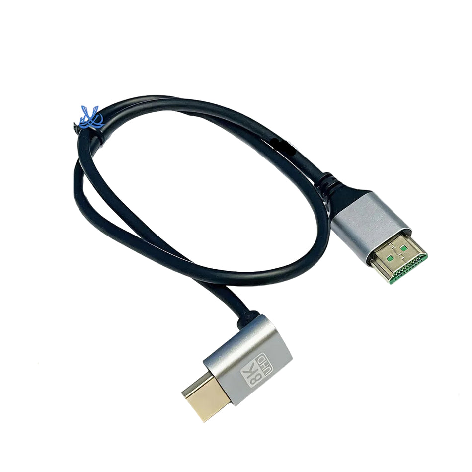 Up Facing HDMI Right-Angled 8K 60Hz Cable (HDMI 2.1 / 48Gbps)