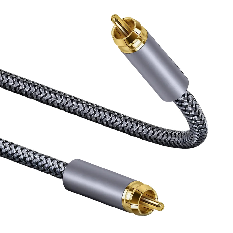 High-Fidelity Pure Copper RCA Digital Coaxial Audio Cable for Home Theatre & Subwoofer