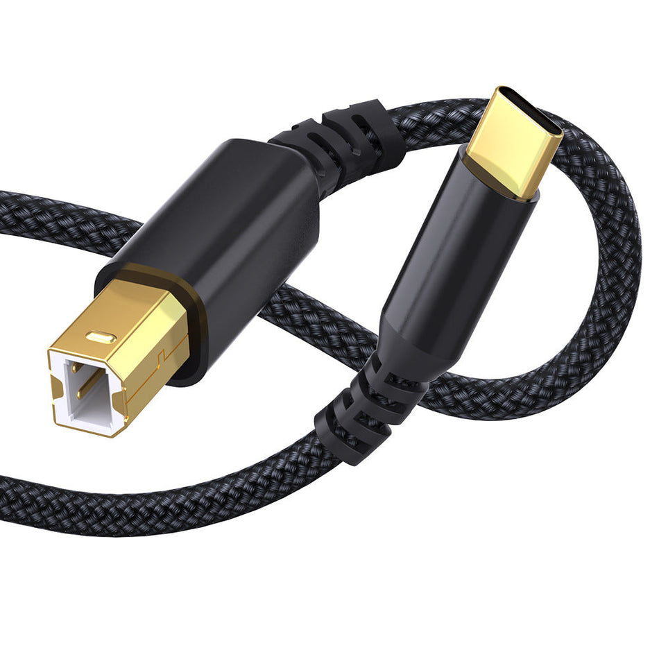 Premium USB-C Printer Cable (USB-C to USB 2.0 Type-B Cable)