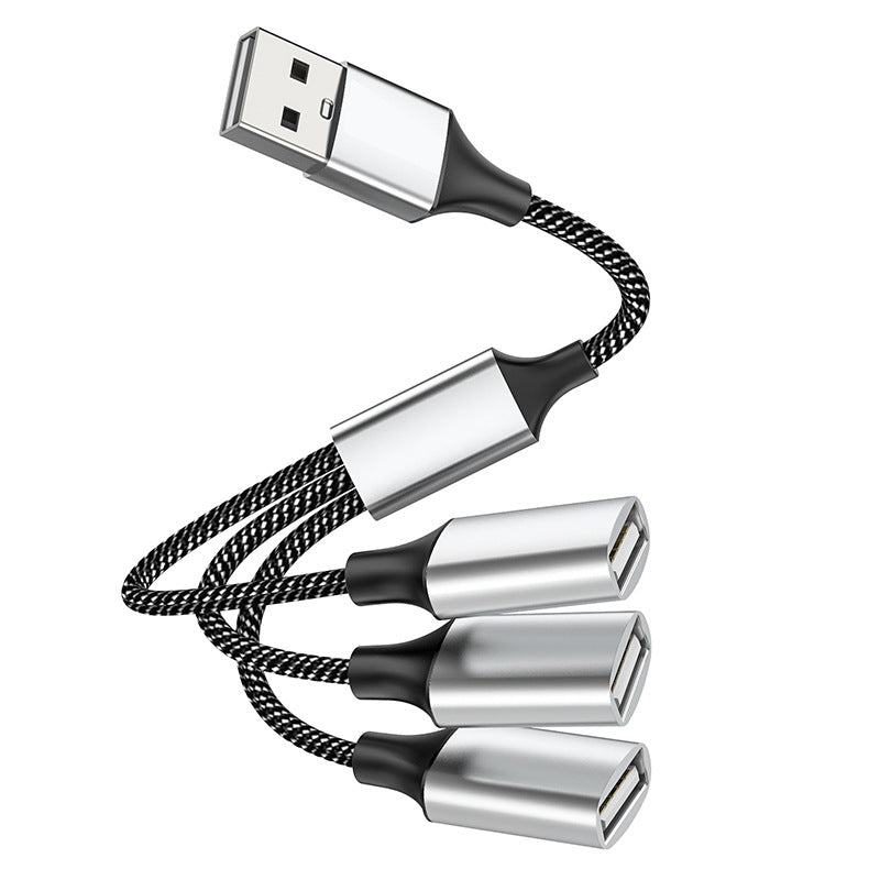 3-Port USB 2.0 High-Speed Hub – Compact & Portable