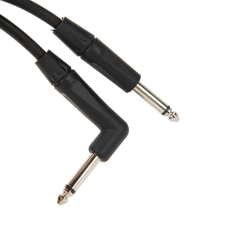 1/4" Instrument Cable with Straight and Right-Angle Connectors (6.35mm)