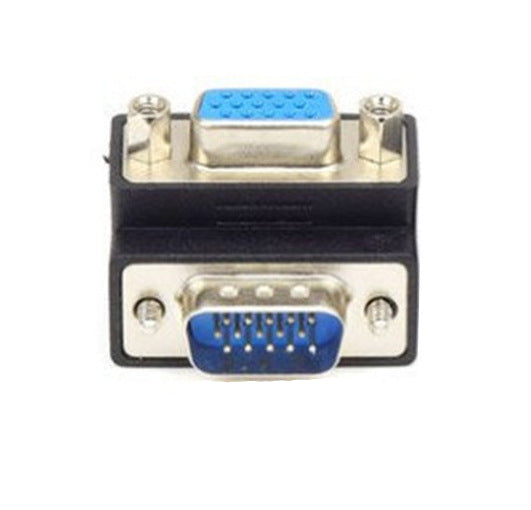 Right Angled VGA Cable Adapter (Male to Female, UP)
