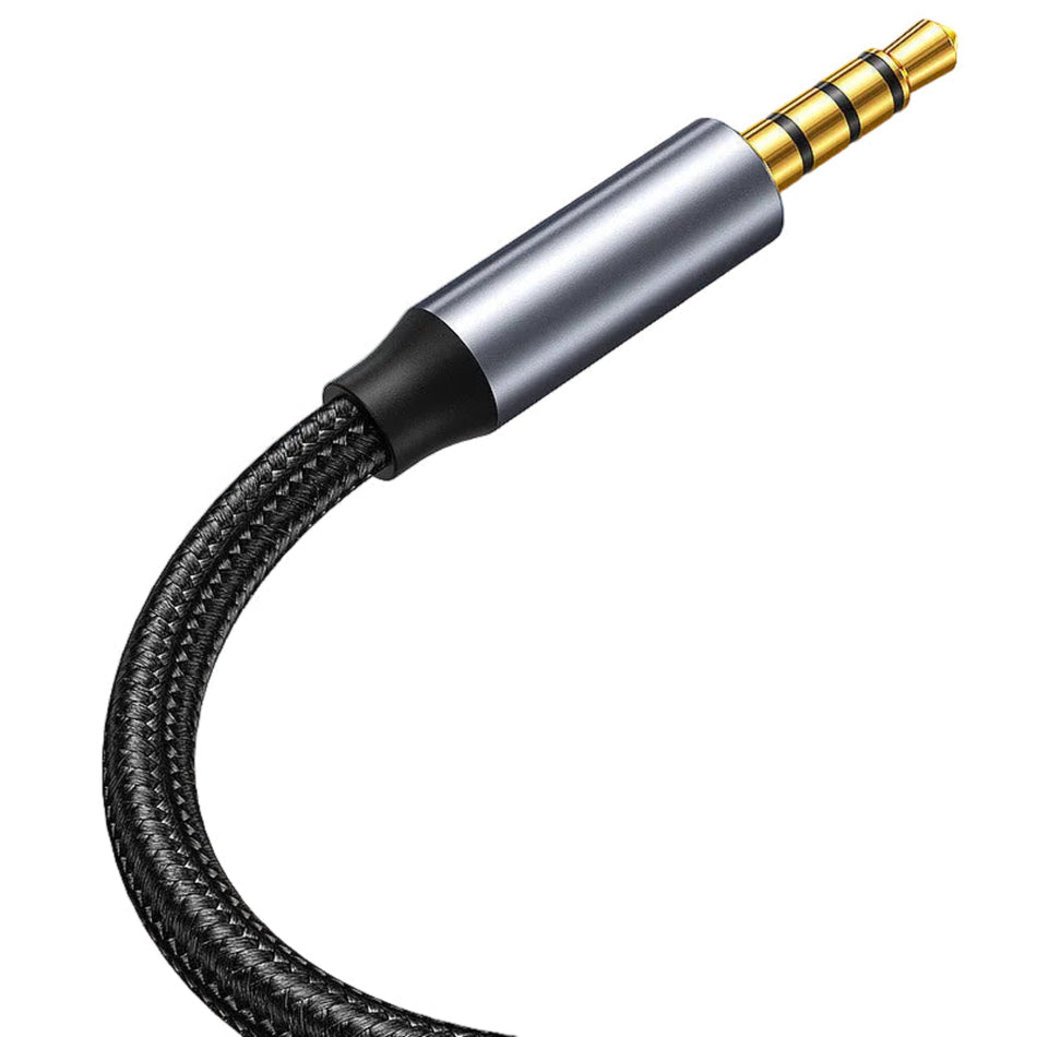 4-Pole TRRS 3.5mm Bi-Directional Audio Sharing Cable – 2x Male to 1x Female