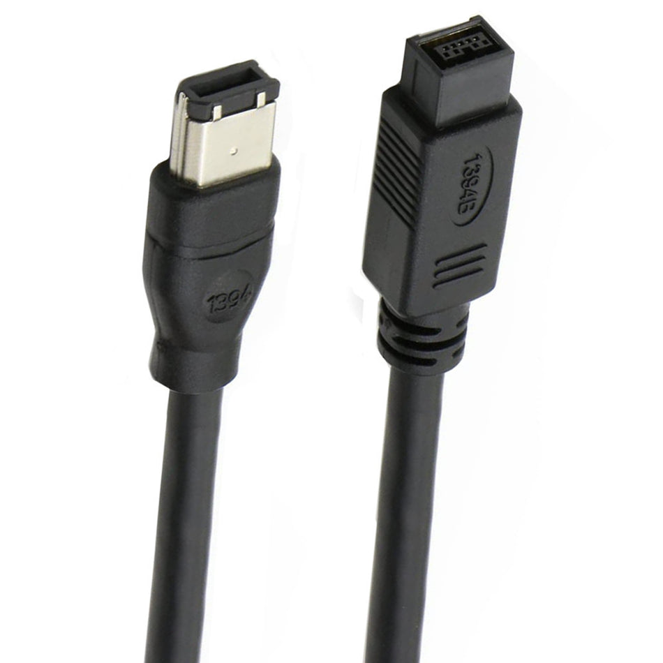 FireWire 800 to 400 IEEE 1394b 6-Pin to 9-Pin Data Cable