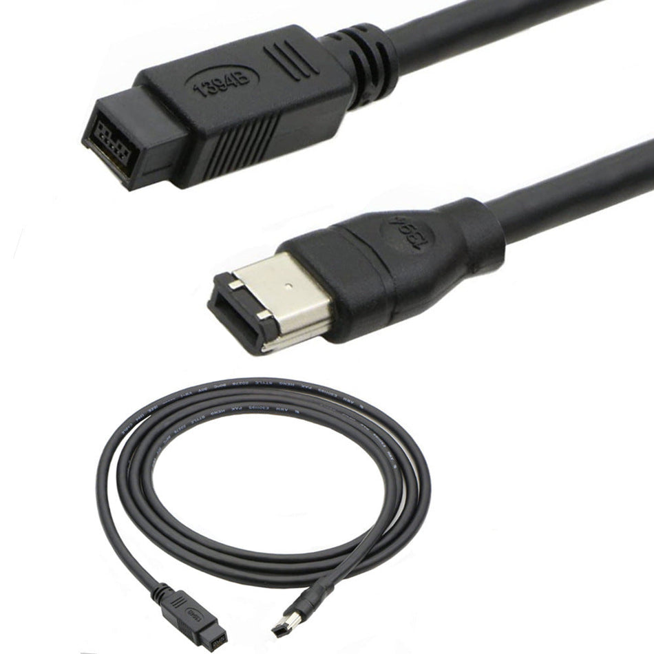 FireWire 800 to 400 IEEE 1394b 6-Pin to 9-Pin Data Cable